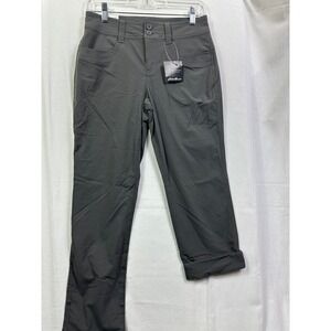 Eddie Bauer Womens Petite 2P Sightscape Horizon Convertible Pants Gray Mid Rise